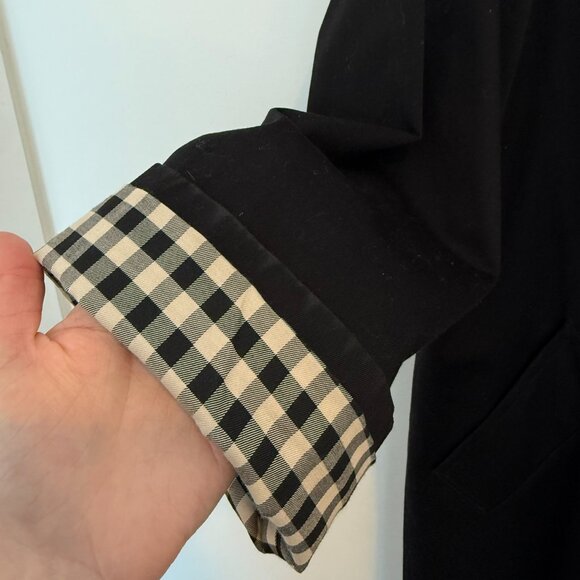 SEZANE - Clyde Coat in Black - Size M/6 (Worn 1x Time) - Picture 8 of 12